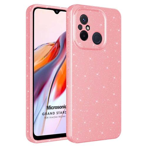 Microsonic Xiaomi Redmi 12C Kılıf Grand Stardust Pembe