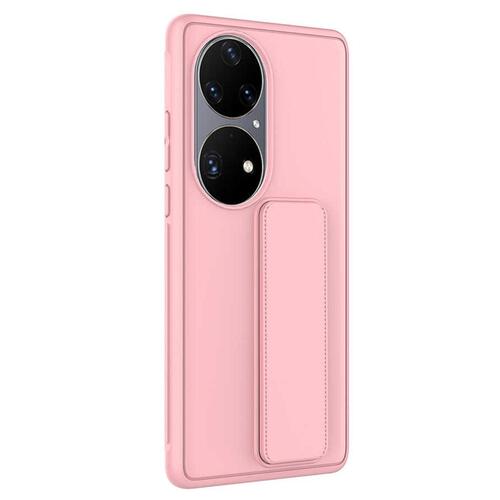 Microsonic Huawei P50 Pro Kılıf Hand Strap Pembe