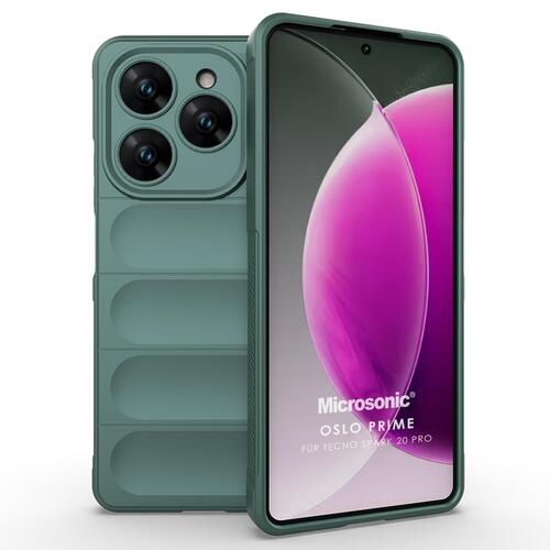 Microsonic TECNO Spark 20 Pro Kılıf Oslo Prime Yeşil