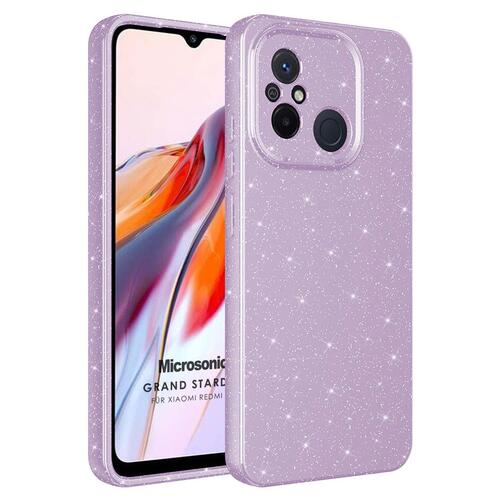 Microsonic Xiaomi Redmi 12C Kılıf Grand Stardust Lila