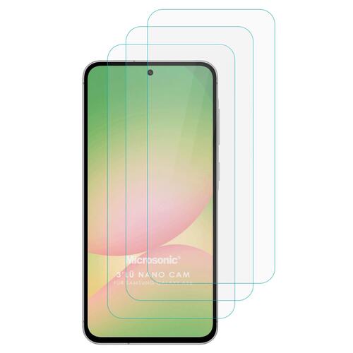 Microsonic Samsung Galaxy A56 Screen Protector Nano Glass Cam Ekran Koruyucu (3`lü Paket)