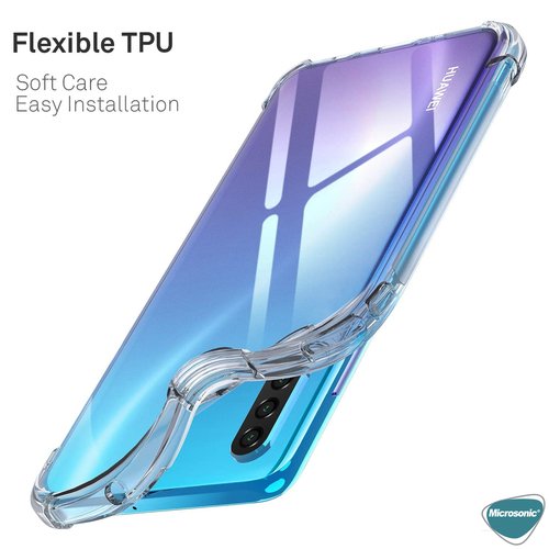 Microsonic Shock Absorbing Kılıf Huawei P40 Lite E Şeffaf