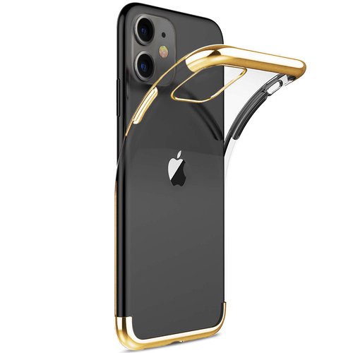 Microsonic Apple iPhone 11 (6.1'') Kılıf Skyfall Transparent Clear Gold