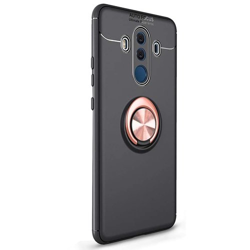 Microsonic Huawei Mate 10 Pro Kılıf Kickstand Ring Holder Siyah Rose