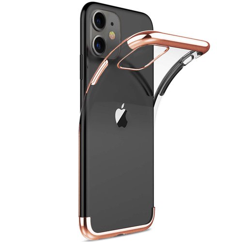 Microsonic Apple iPhone 11 (6.1'') Kılıf Skyfall Transparent Clear Rose Gold