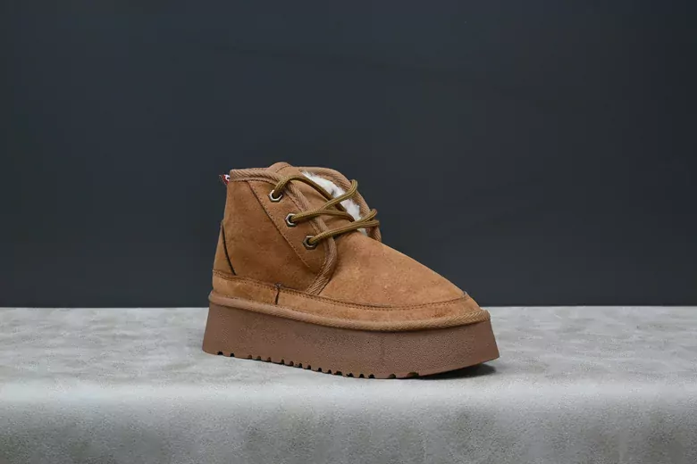 Kadın Kısa Boğazlı Bağcıklı İçi Kürklü Bot