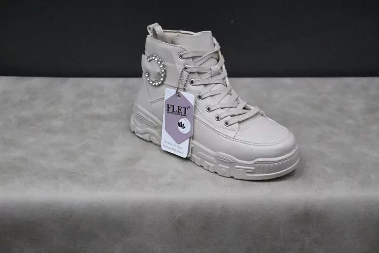 Kadın İçi Kürklü Bağcıklı Yarım Bot