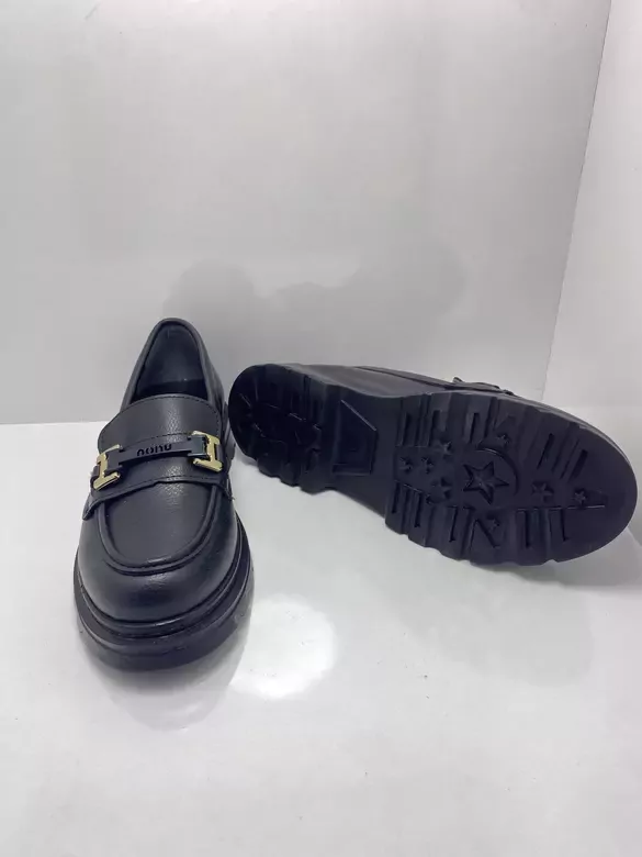 KADIN Düz Taban Tokalı Anne Kundura