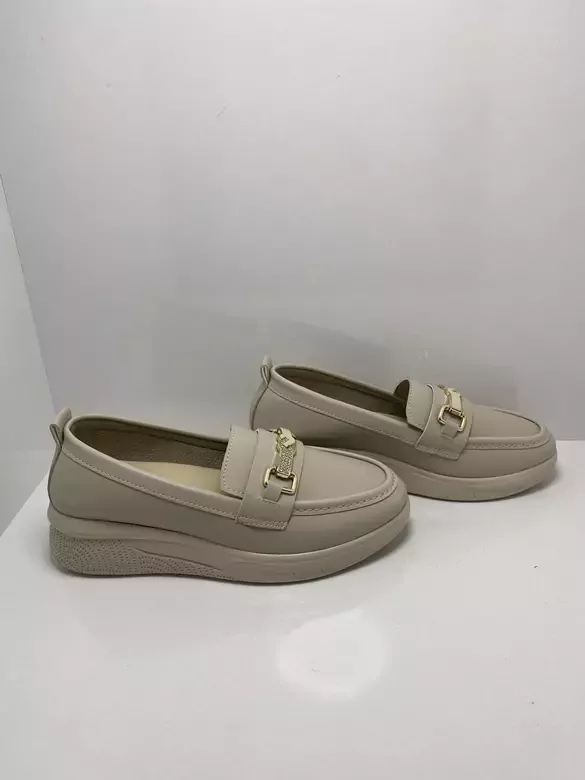 Kadın Tokalı Dolgulu Topuklu Ortapedik Kundura