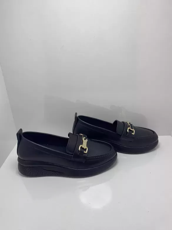 Kadın Tokalı Dolgulu Topuklu Ortapedik Kundura