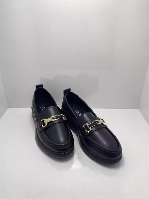 Kadın Tokalı Dolgulu Topuklu Ortapedik Kundura