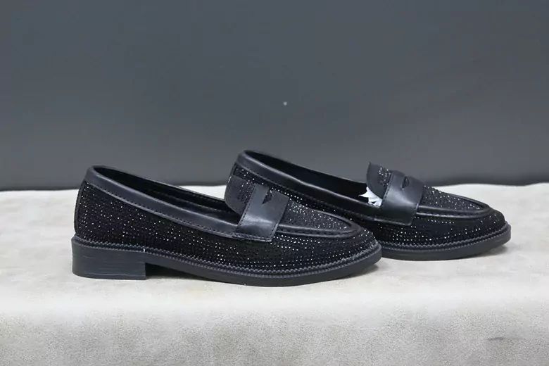 Kadın Düz Taş İşlemeli Babet