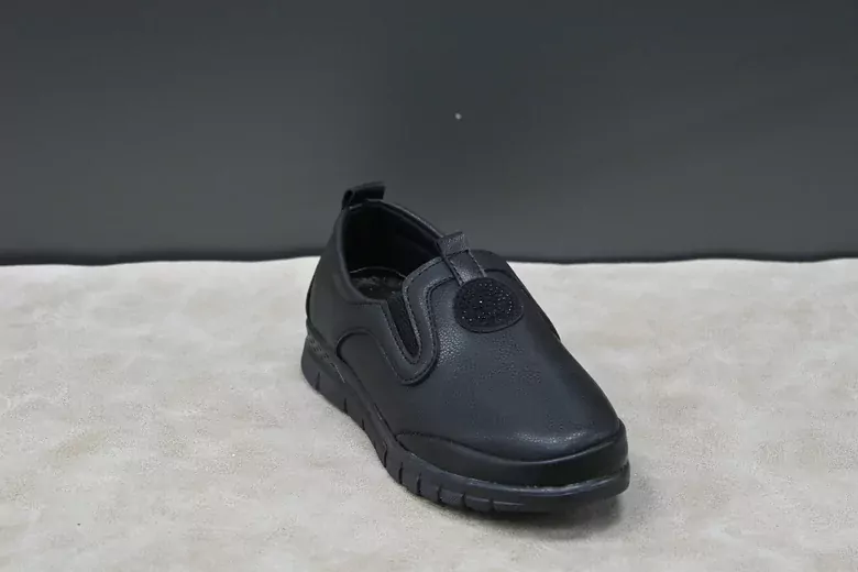 Kadın Lastik İnce Taş İşlemeli Anne Ayakkabı