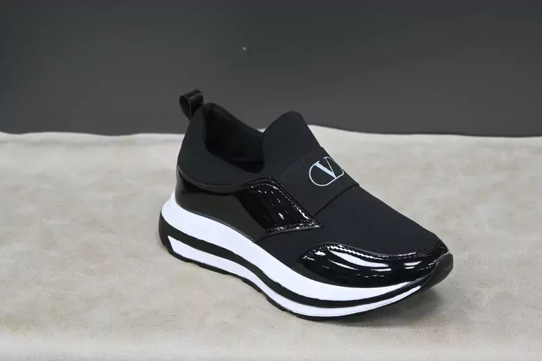 Kadın Rugan Streç Yüksek Taban Spor