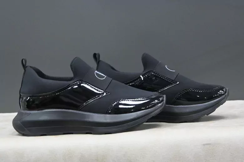 Kadın Rugan Streç Yüksek Taban Spor