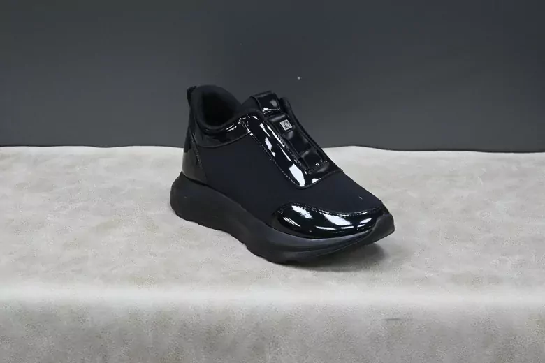 Kadın Rugan Streç Yüksek Taban Spor