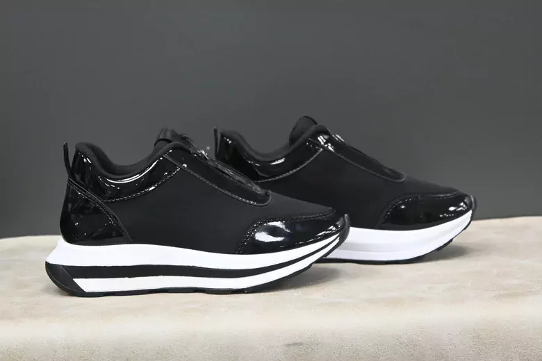 Kadın Rugan Streç Yüksek Taban Spor