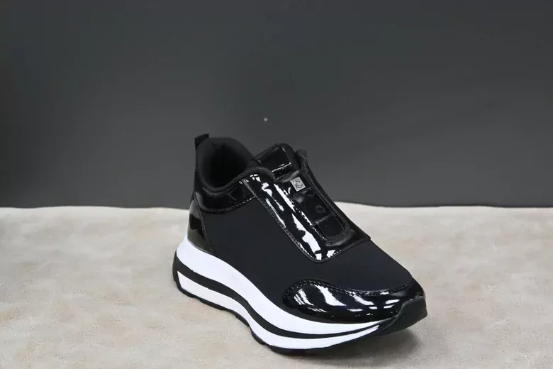 Kadın Rugan Streç Yüksek Taban Spor