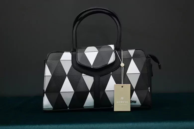 Kadın Çanta Ekose Siyah