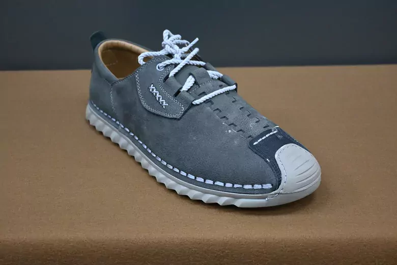 Erkek Nubuk Deri Kaymaz Taban Bağcıklı Ayakkabı