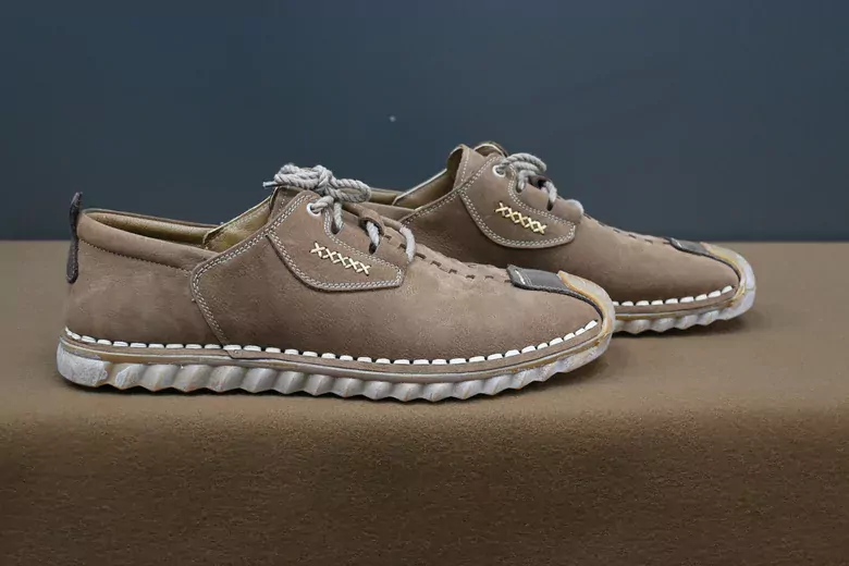 Erkek Nubuk Deri Kaymaz Taban Bağcıklı Ayakkabı