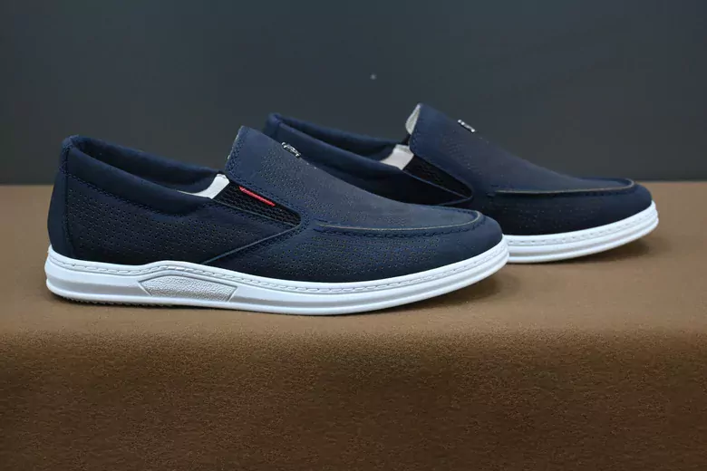 Erkek Lazerli Nubuk Deri Kaymaz Taban Ayakkabı