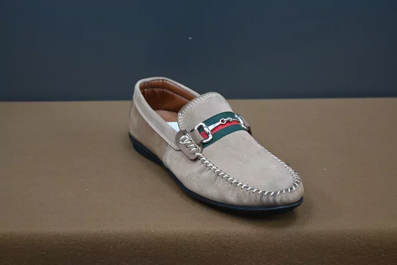 Erkek Nubuk Deri Zincirli Kaymaz Taban Ayakkabı