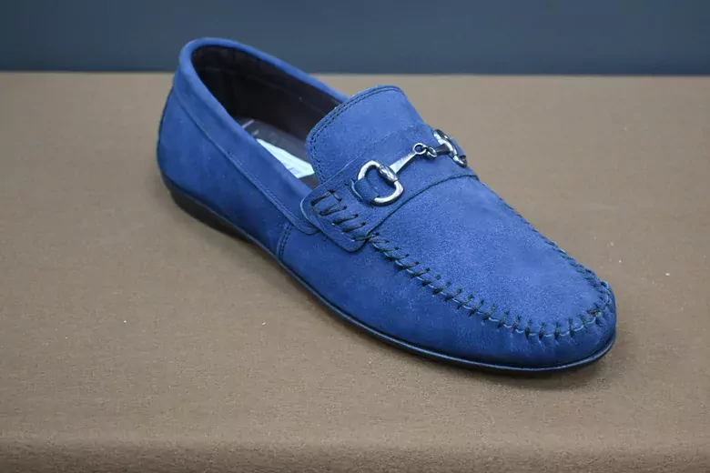 Erkek Nubuk Deri Zincirli Kaymaz Taban Ayakkabı