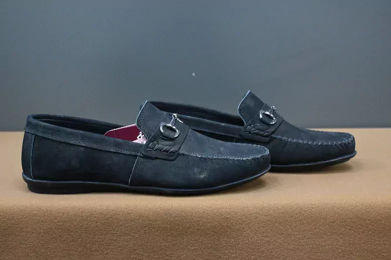 Erkek Nubuk Deri Zincirli Kaymaz Taban Ayakkabı