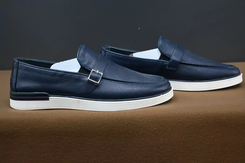 Erkek Deri Kemerli Kaymaz Taban Ayakkabı