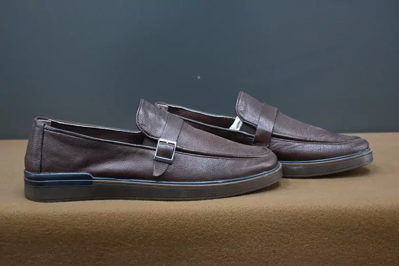 Erkek Deri Kemerli Kaymaz Taban Ayakkabı