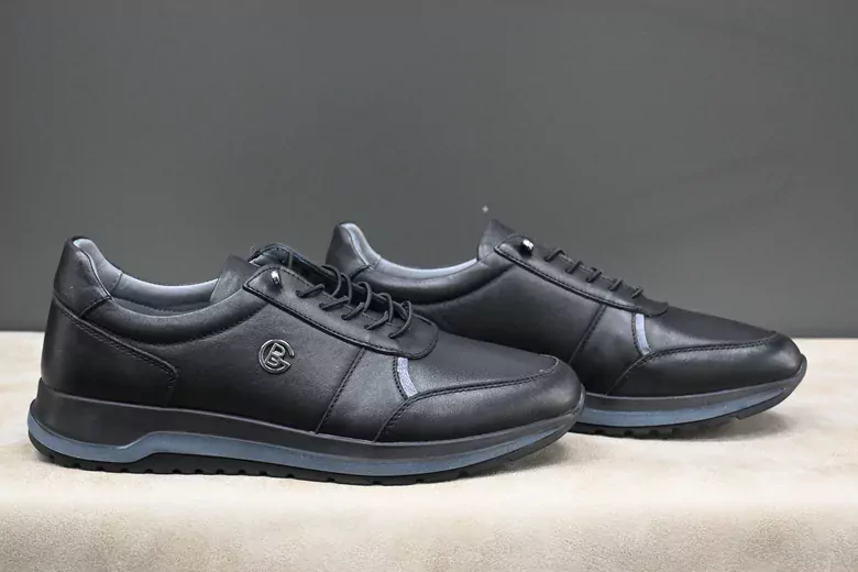 Erkek Deri Lastik Bağcıklı Ayakkabı