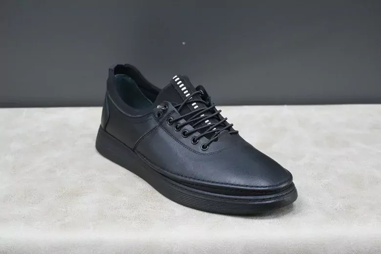 Erkek Deri Lastik Bağcıklı Ayakkabı