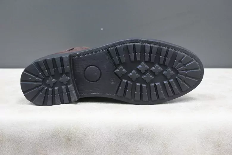 Erkek Deri Bağcıklı Kaymaz Taban Bot