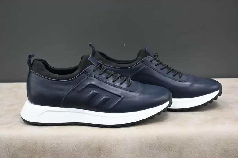 Erkek Lastik Bağcıklı Kaymaz Taban Ayakkabı