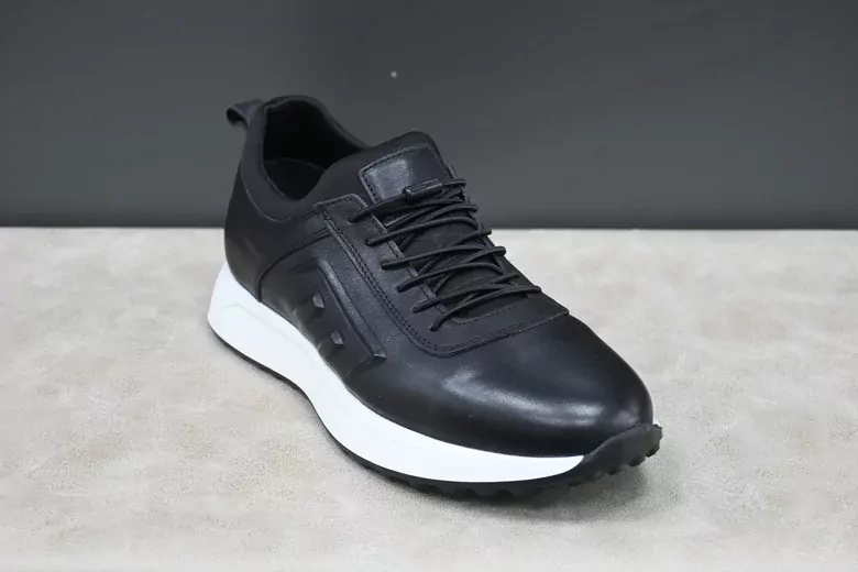 Erkek Lastik Bağcıklı Kaymaz Taban Ayakkabı