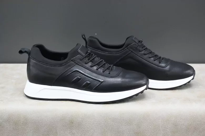 Erkek Lastik Bağcıklı Kaymaz Taban Ayakkabı