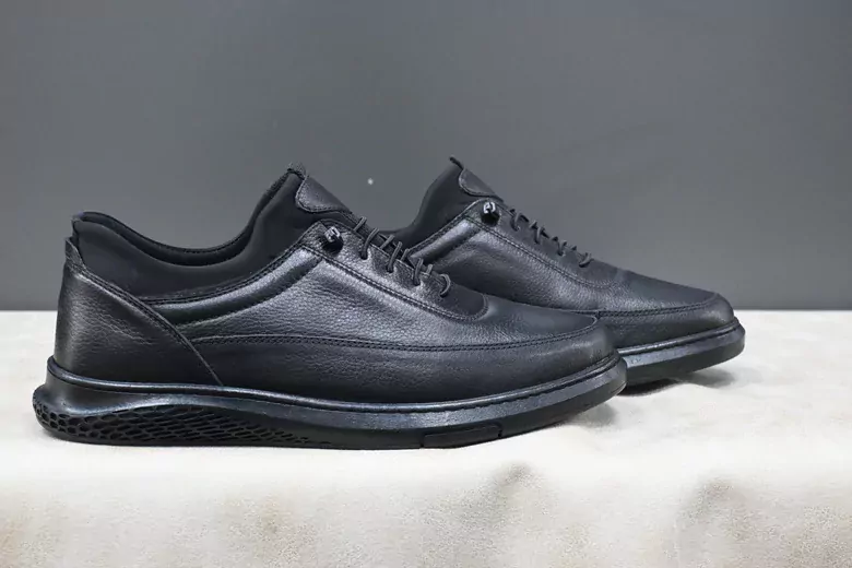 Erkek Deri Kaymaz Taban Lastik Bağcıklı Ayakkabı