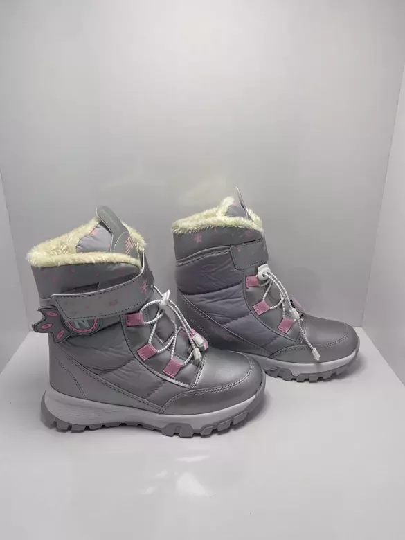 Çocuk Akıllı Bağcıklı Ve Cırtlı Kaymaz Taban İçi Kürklü Bot