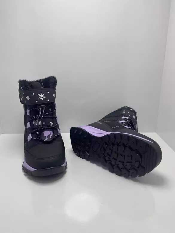 Çocuk Akıllı Bağcıklı Ve Cırtlı Kaymaz Taban İçi Kürklü Bot