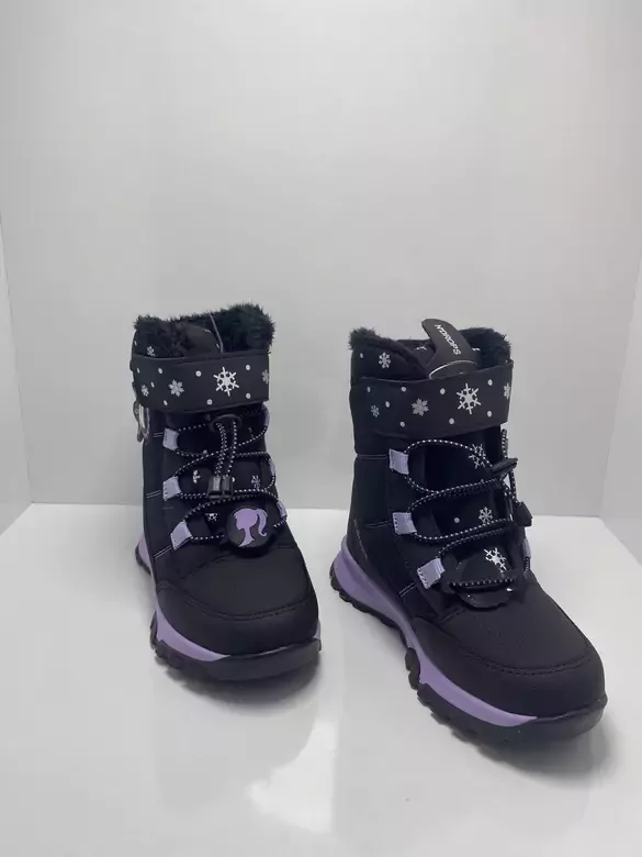 Çocuk Akıllı Bağcıklı Ve Cırtlı Kaymaz Taban İçi Kürklü Bot