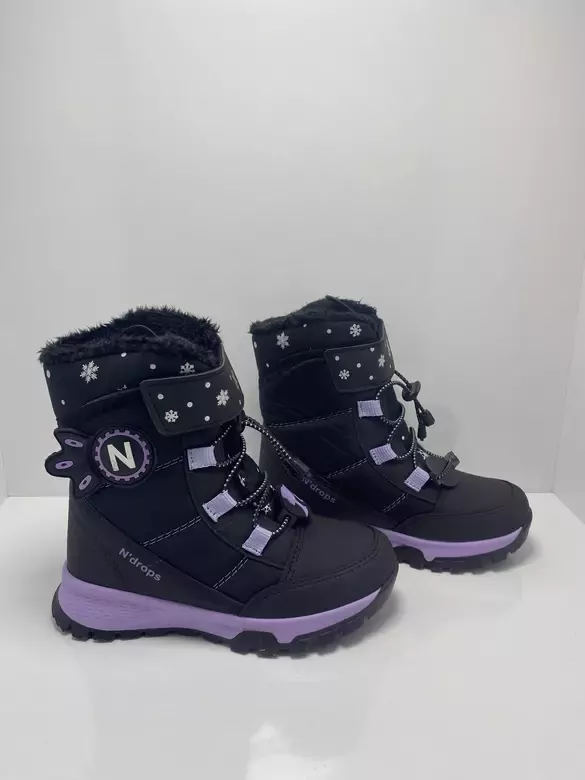 Çocuk Akıllı Bağcıklı Ve Cırtlı Kaymaz Taban İçi Kürklü Bot