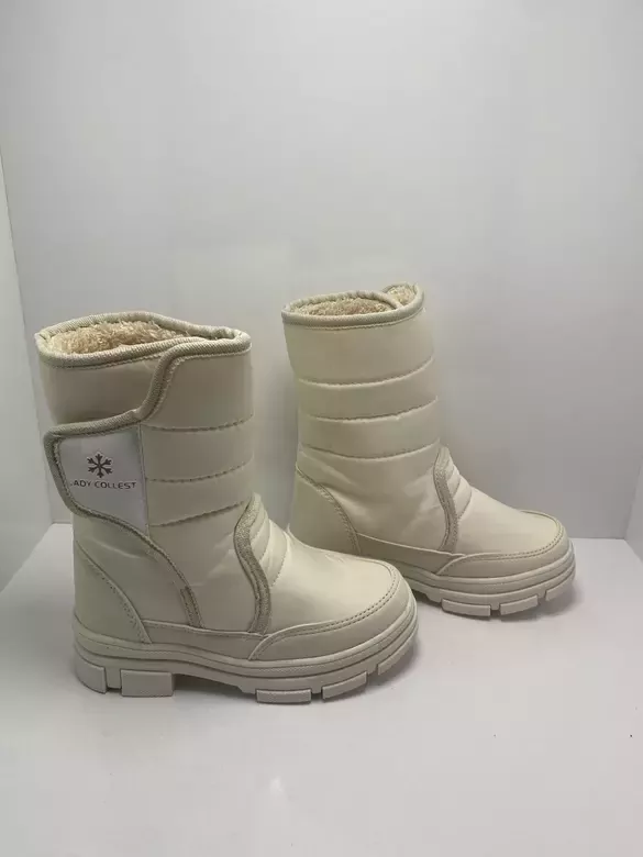 Çocuk İçi Kürklü Kaymaz Taban Cırtlı Çizme