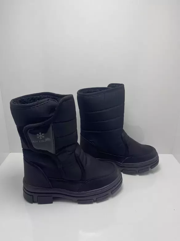 Çocuk İçi Kürklü Kaymaz Taban Cırtlı Çizme