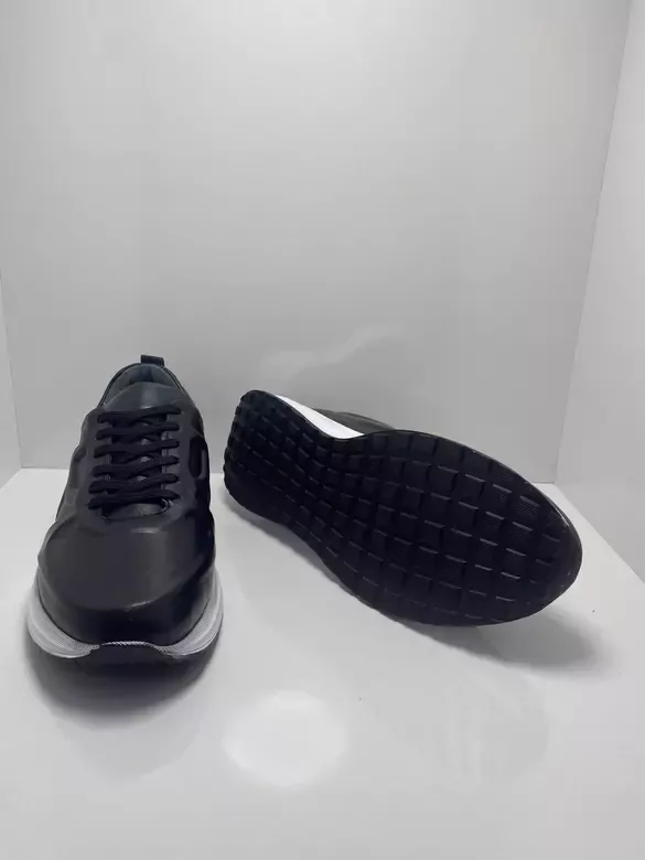 Erkek Kabartma Bağcıklı Kaymaz Taban Spor