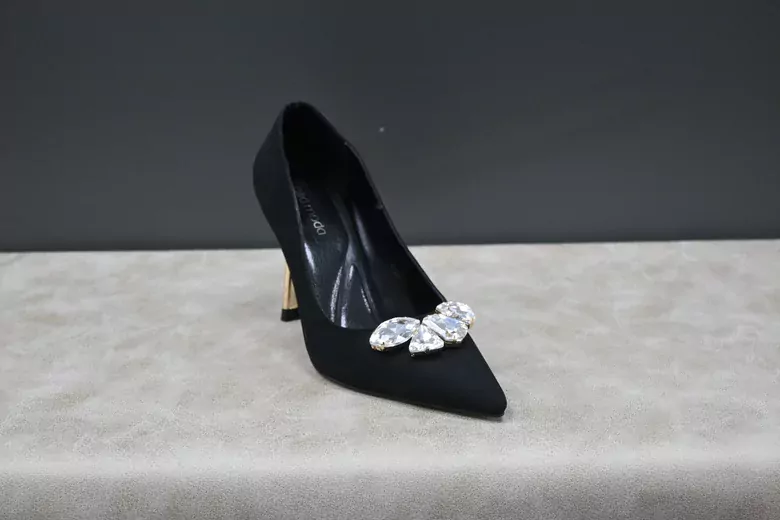 Kadın Taşlı Gold Detaylı Stiletto