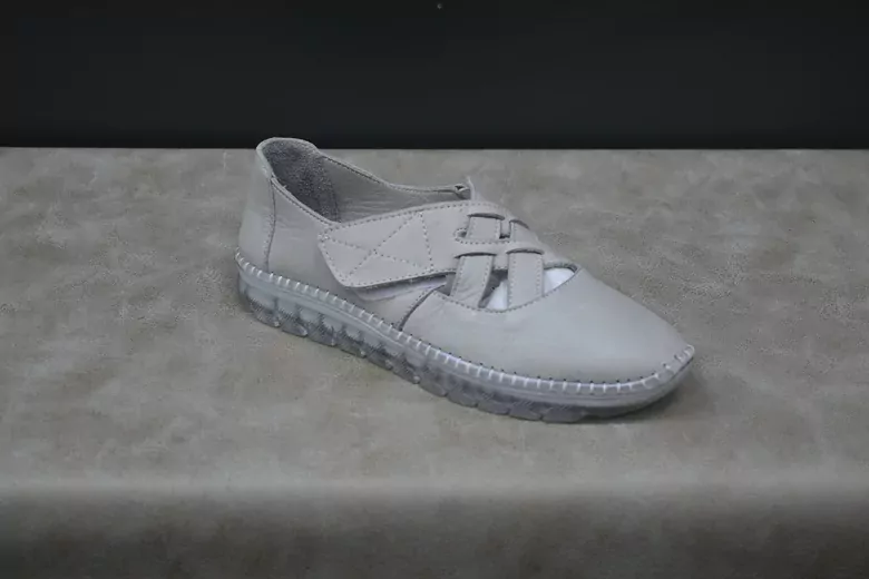 Kadın Deri Ortopedik Taban Babet