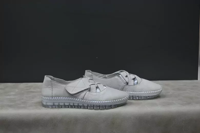 Kadın Deri Ortopedik Taban Babet