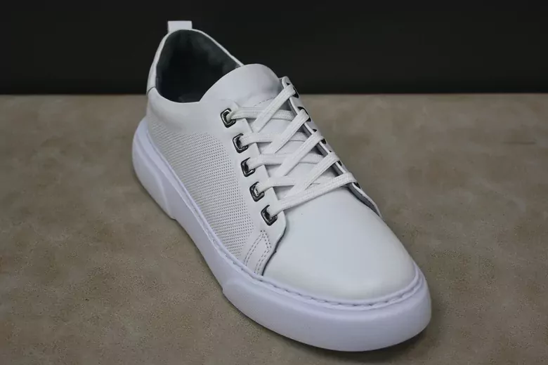 Erkek Kaymaz Taban Deri Bağcıklı Spor