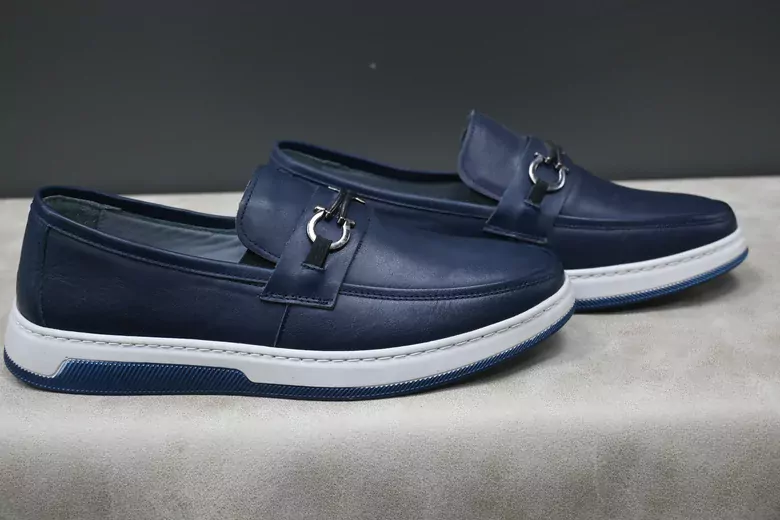 Erkek Deri Tokalı Kaymaz Taban Kundura